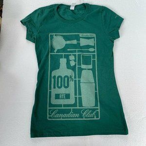 Canadian Club 100% RYE Women’s T-Shirt Size Small